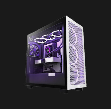 NZXT H7 FLOW BLACK & WHITE ATX MID TOWER CASE