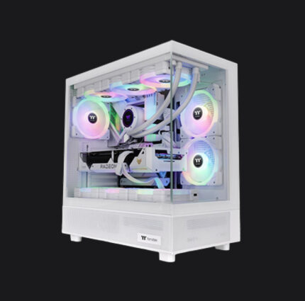 Thermaltake View 270 TG SNOW ARGB Mid- Tower Chassis Black Case With 03 ARGB Fans