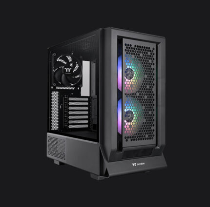 Thermaltake Ceres 350 MX ARGB Mid Tower Black Gaming Casing With 02 ARGB 140MM Fans & 01 Exhaust Fan