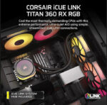 Corsair ICUE TITAN RGB 360mm RX Liquid Cooler With LCD