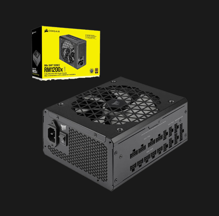 Corsair RM1200x SHIFTE 1200 WATT 80 Plus Gold Certified Fully Modular Power Supply Corsair RM1200x SHIFTE 1200 WATT 80 Plus Gold Certified Fully Modular Power Supply