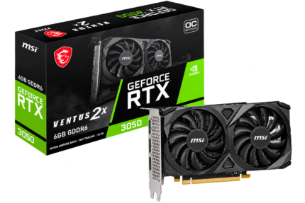 MSI RTX 3050 VENTUS 2X E 6G OC GRAPHICS CARD